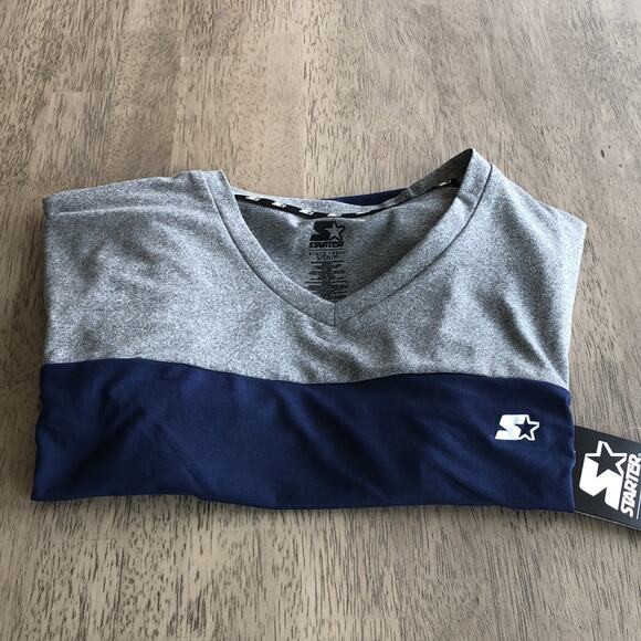 Starter Black Label Navy & Grey Wick T-shirt - S - Picture 8 of 8